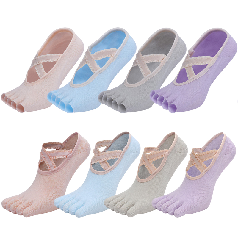 Pilate Yoga Workout - Chaussettes de Yoga à cinq doigts